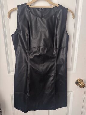 NWOT Faux Leather MIni Dress |M|